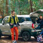 【アウトドア】クロスビーでキャンプに役立つキャリア！ターフがあると車中泊も便利！